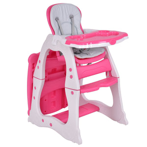 3 in 1 Infant Table and Chair Set for babies, featuring a high chair, in a stylish design from angle 21.