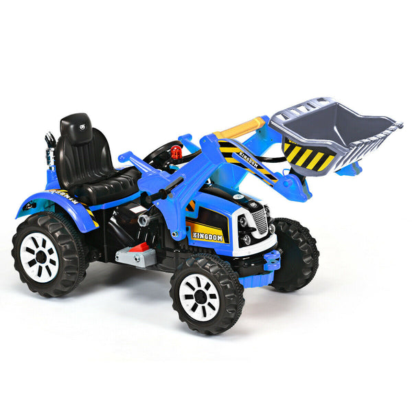 12V battery-powered kids ride-on dumper truck in angle 19, perfect for outdoor play and imaginative adventures.