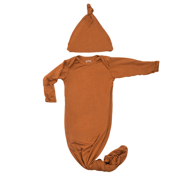 Saddle Knotted Newborn Baby Gown