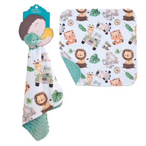 Mini Minky Blanket Safari - MOOGCO Baby