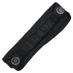 Dark Gray Savior Headbands With Buttons for Masks
