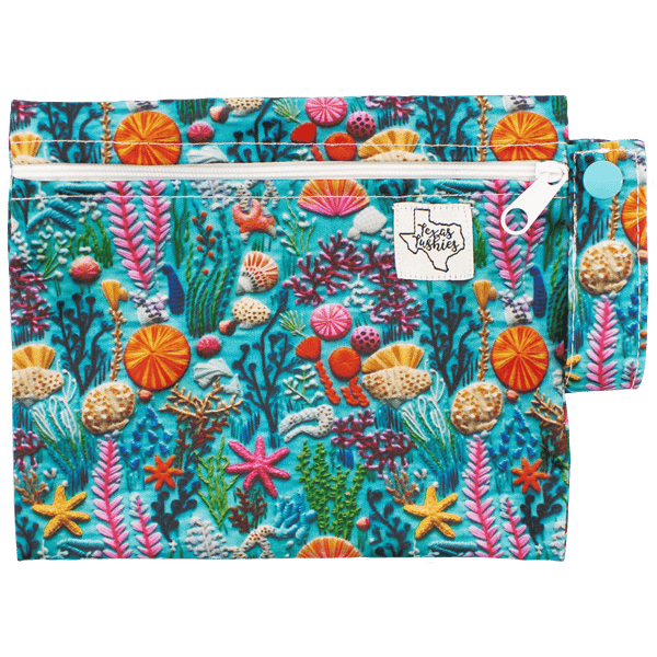 Sea Embroidery - Mini Wet Bag