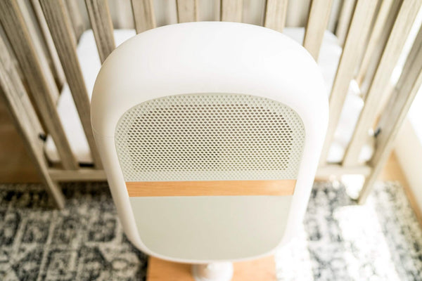 Sereniby Medical-Grade Nursery Purifier with SafeFlow™ Technology for safe and clean sleep environment for babies.