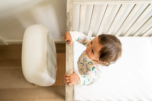 Sereniby Medical-Grade Nursery Purifier with SafeFlow™ Technology for safe and clean sleep environment.