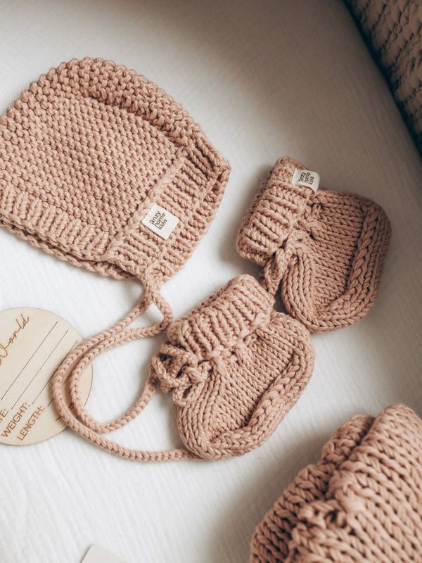 Bonnet & Booties Set Boho