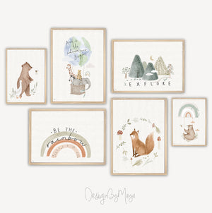 Baby Animals Prints - Luster Paper Nursery Wall Art Prints