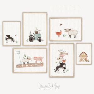 Baby Animals Prints - Luster Paper Nursery Wall Art Prints