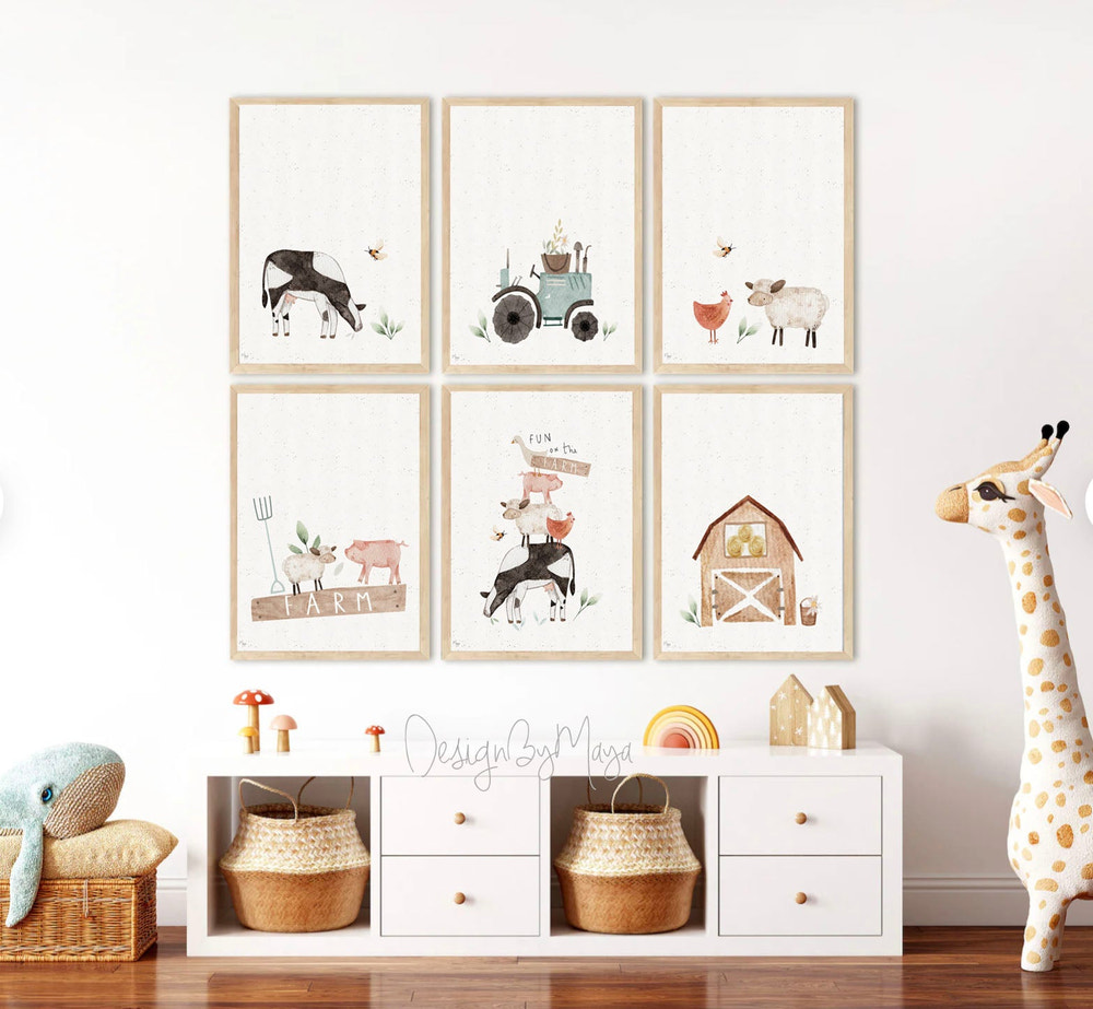 Baby Animals Prints - Luster Paper Nursery Wall Art Prints
