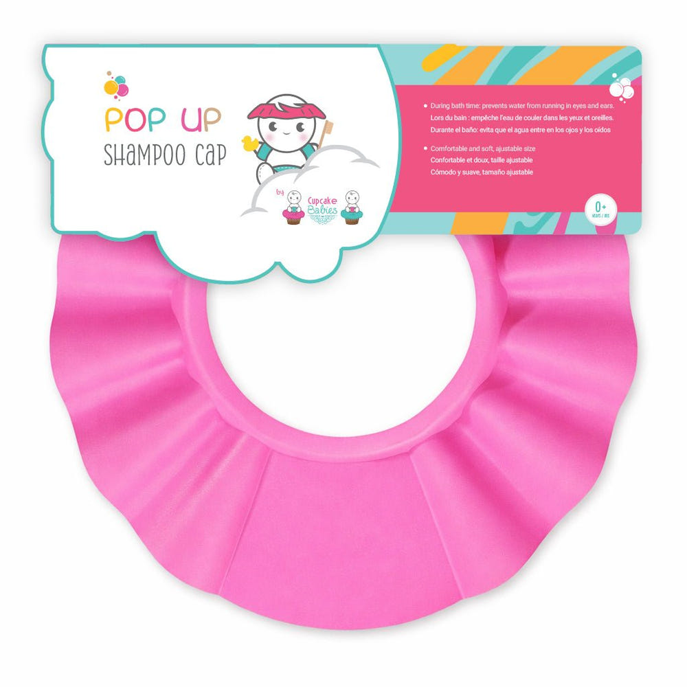 Cupcake Babies Shampoo Cap — Pink | No More Tears