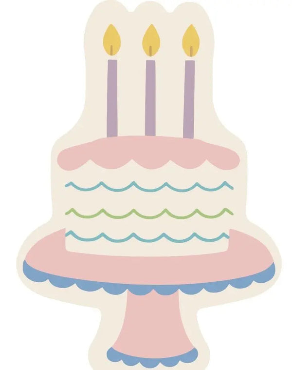 Shaped Birthday Cake Plate