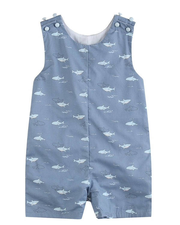 Shark Print Shortalls