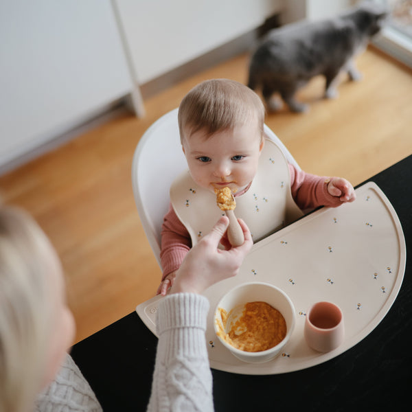 Mushie Silicone Suction Bowl for Babies Learning to Feed