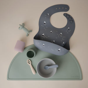 Mushie Silicone Suction Bowl for Babies Learning to Feed