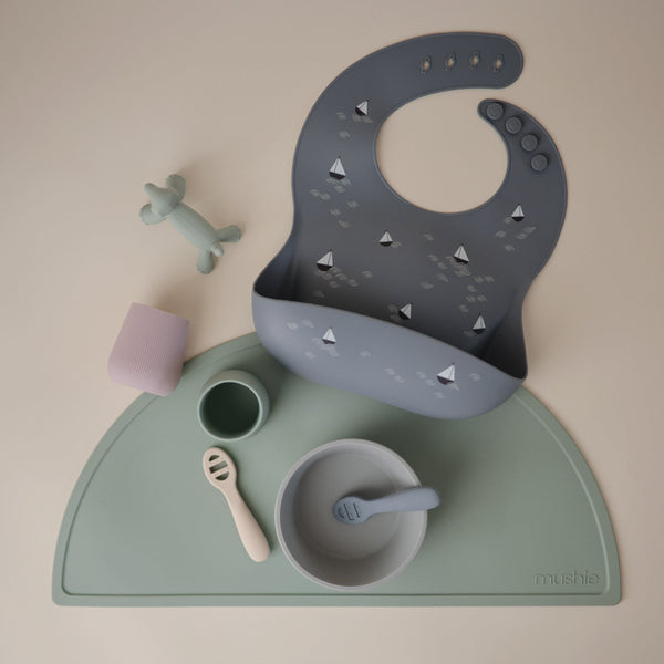 Mushie Silicone Suction Bowl for Babies Learning to Feed