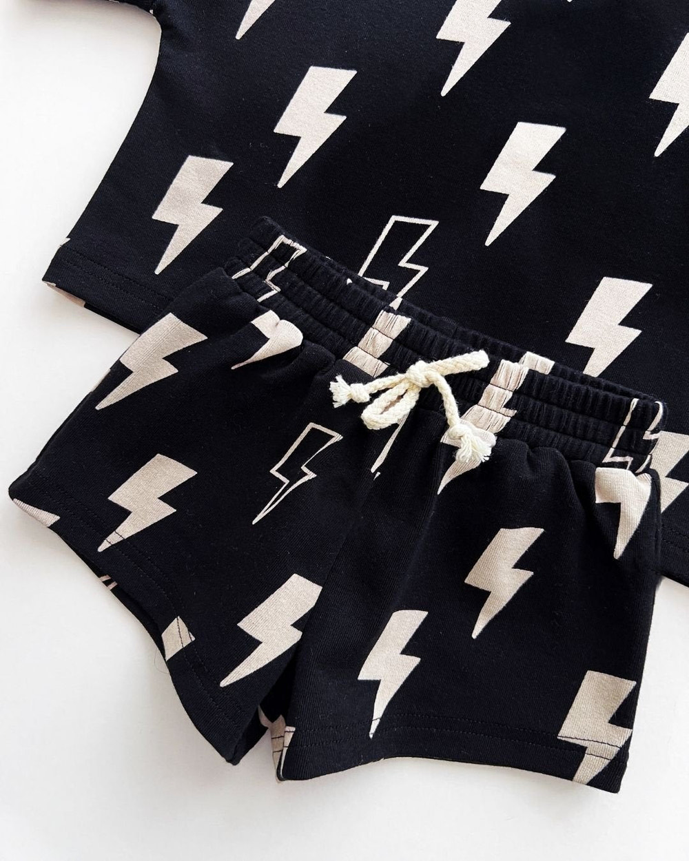 Shorts Set | Black Bolts - MOOGCO Baby