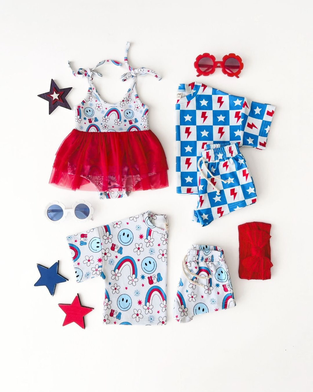 Shorts Set | Little Miss USA - MOOGCO Baby