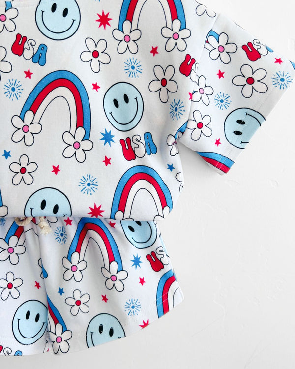Shorts Set | Little Miss USA - MOOGCO Baby