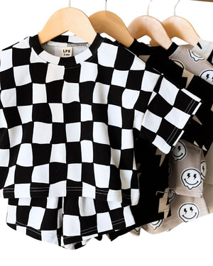 Shorts Set | Wavy Checkered - MOOGCO Baby