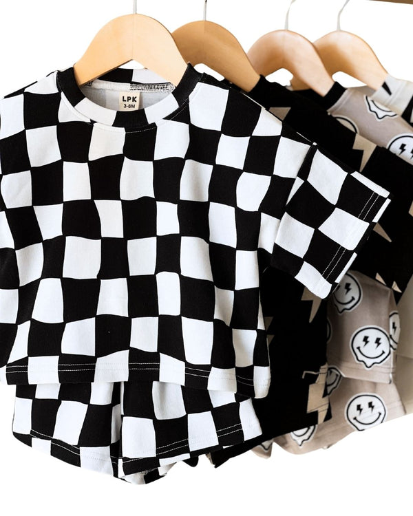 Shorts Set | Wavy Checkered - MOOGCO Baby