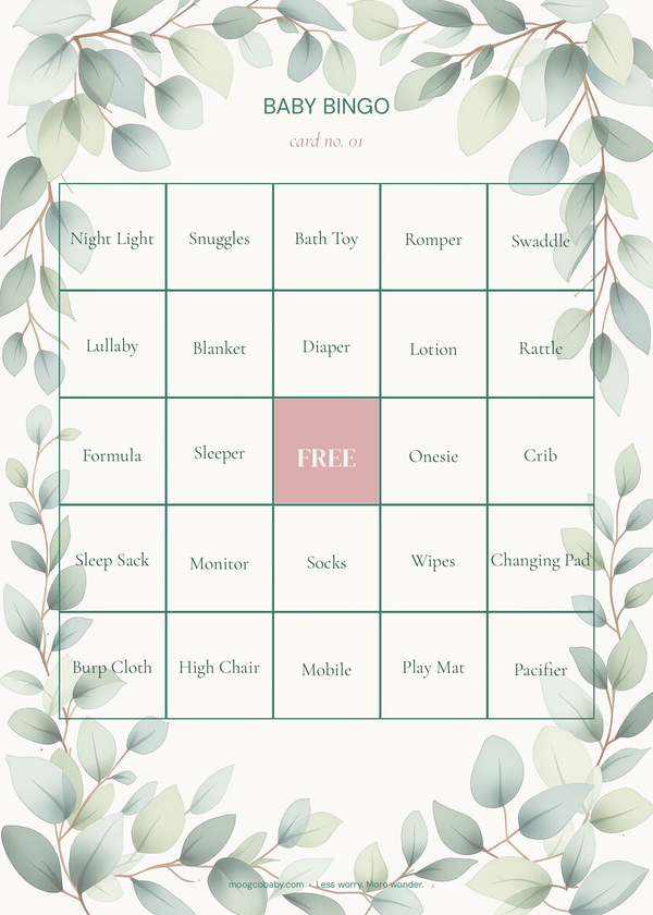 shower games bingo