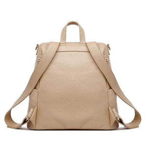 Signature Latte Brown Diaper Bag, stylish and functional, shown from angle 4 for a detailed view.