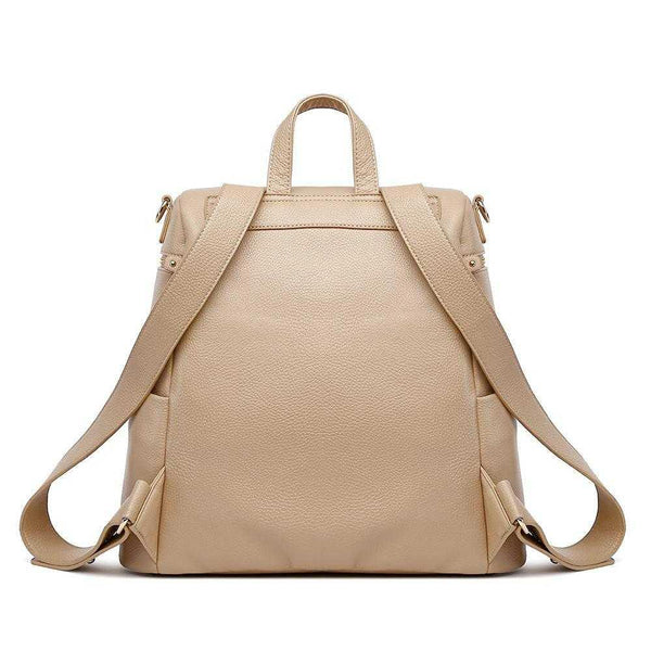 Signature Latte Brown Diaper Bag, stylish and functional, shown from angle 4 for a detailed view.