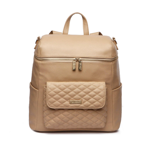 Signature Latte Brown Diaper Bag - stylish and functional baby accessory for parents on the go.