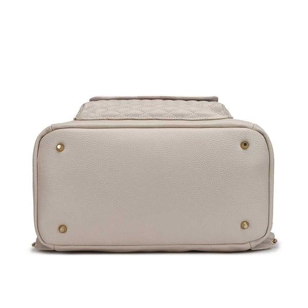 Signature Diaper Bag Pearl White