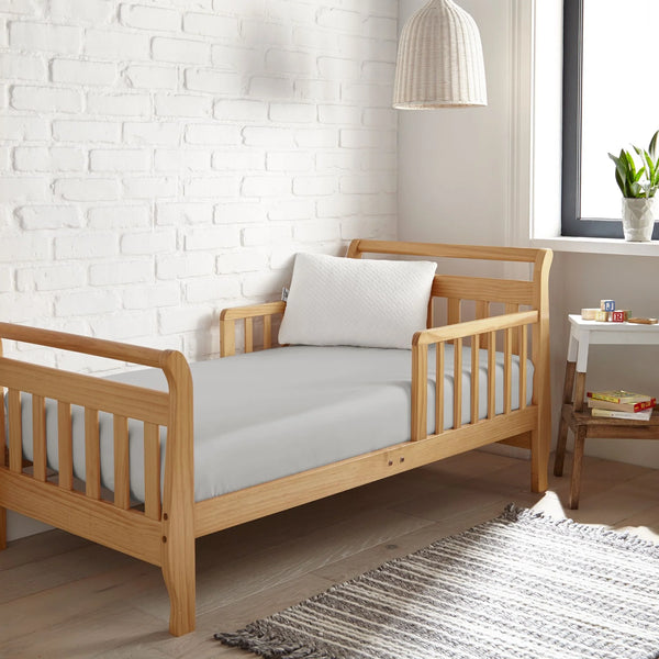 Cooling bamboo crib fitted sheet in angle 11 view, perfect for a comfortable baby sleep environment.