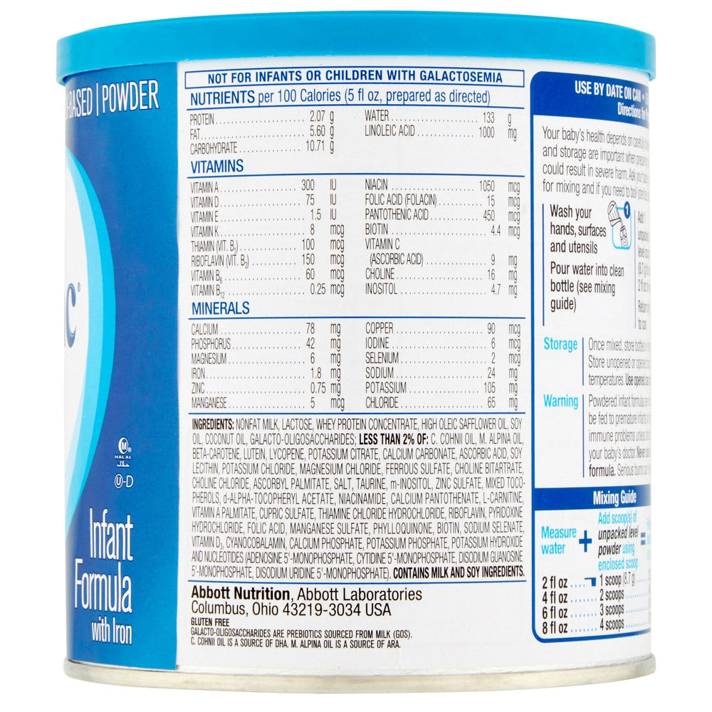 Similac Advance Infant Formula with Iron, 12.4 oz can for optimal baby nutrition and feeding support.