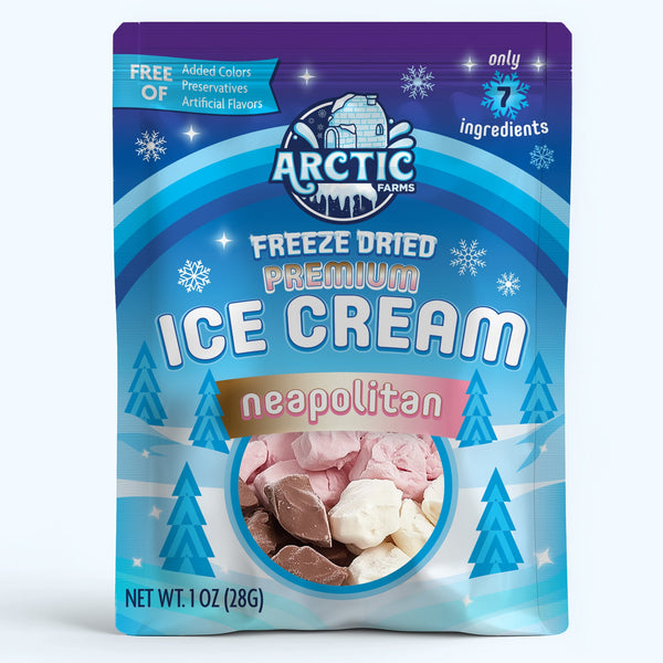 PREMIUM Freeze Dried Ice Cream * Only 5 Ingredients * Neapolitan