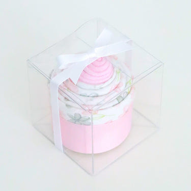 Single Cupcake Set - Floral design blanket for babies, perfect for swaddling and cozy comfort.