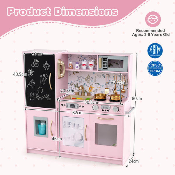 Toddler Pretend Play Kitchen for Boys and Girls 3-6 Years Old