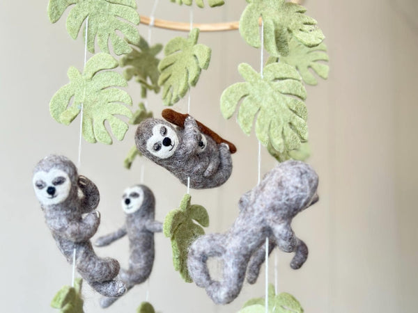 Sloth Baby Mobile