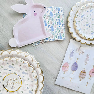 Small Scalloped Bunny Dessert Plate (8pcs)