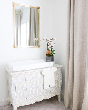 LELLobaby™ 6mm Thick Premier Edition Acrylic Diaper Changing Tray at Angle 7 for stylish and safe baby changing.