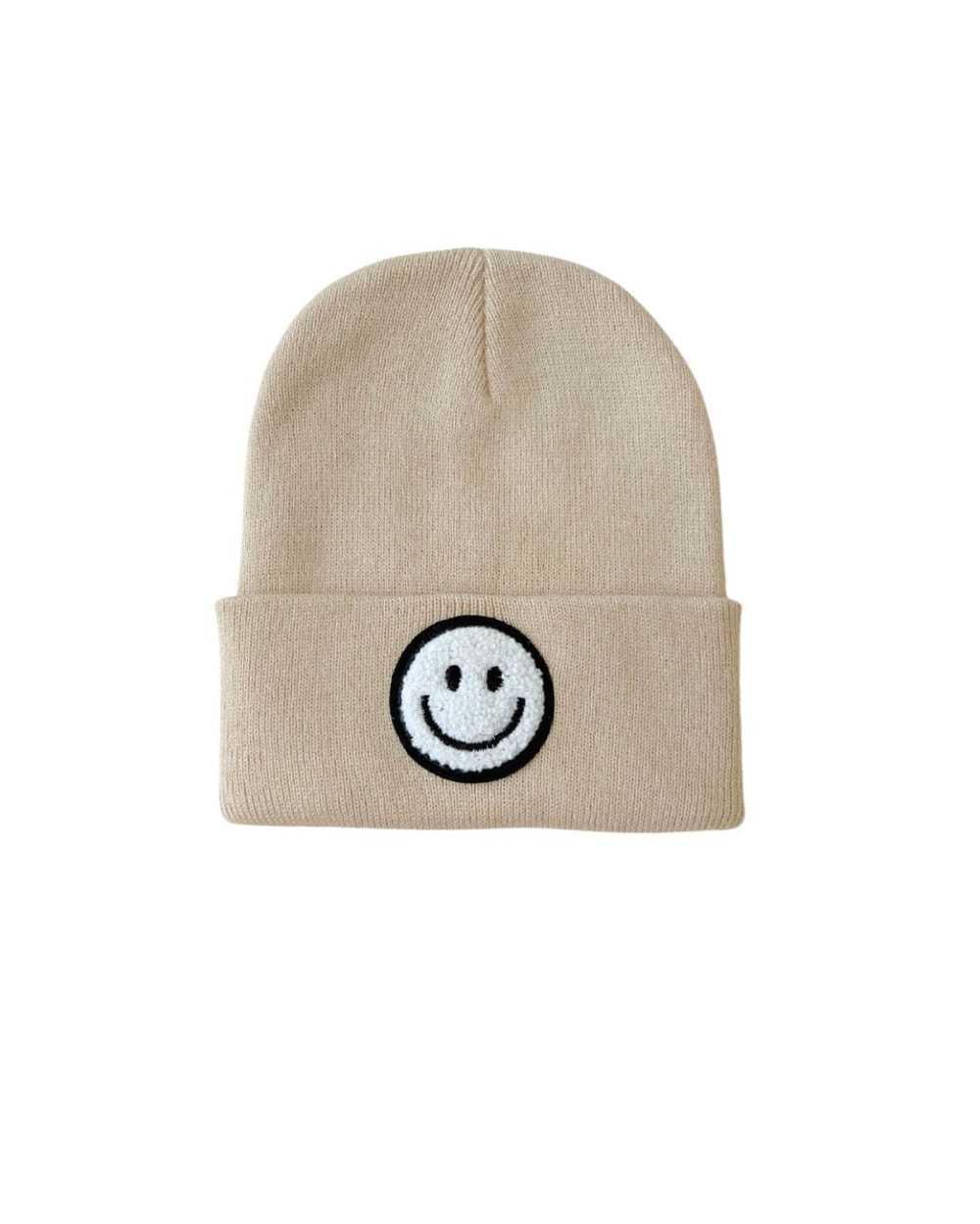 Smiley Beanie | Beige - MOOGCO Baby