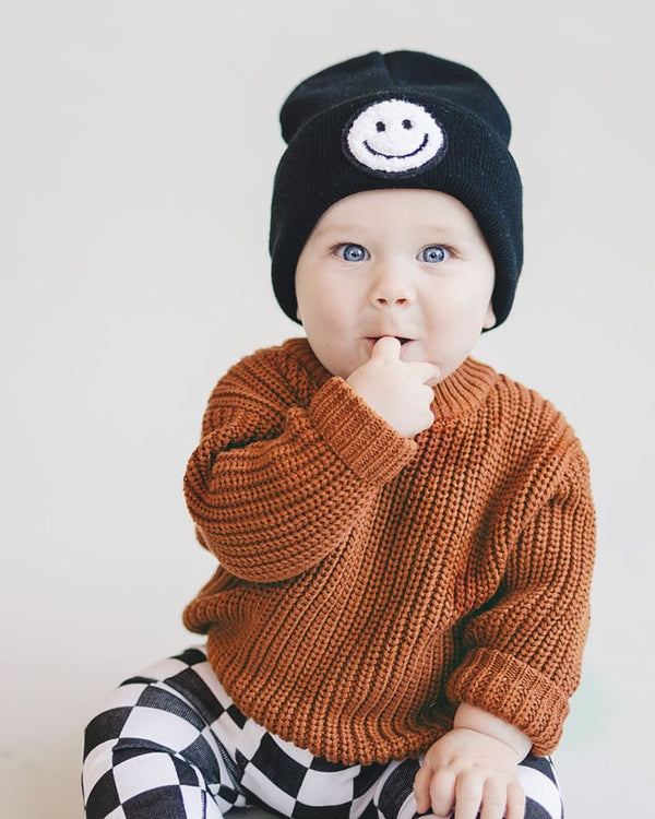 Smiley Beanie | Black