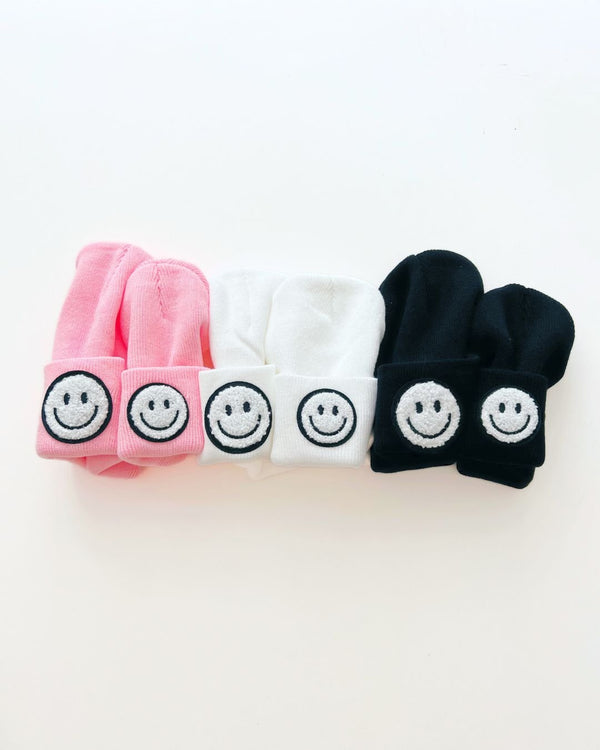 Smiley Beanie | Pink