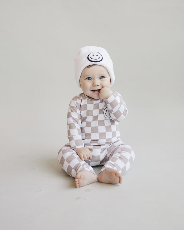 Smiley Beanie | White