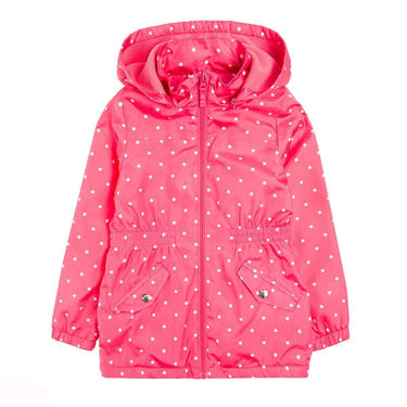 Pink girls jacket for kids, perfect for stylish warmth in coats and parkas.