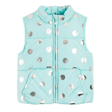 Turquoise vest for girls, stylish and cozy baby jacket perfect for any occasion.