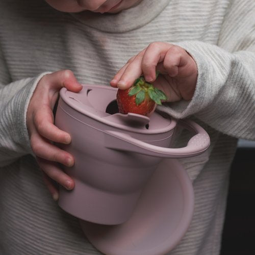 Silicone Snack Cup- Dusty Lilac