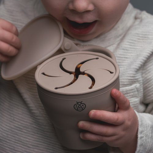 Silicone Snack Cup- Taupe