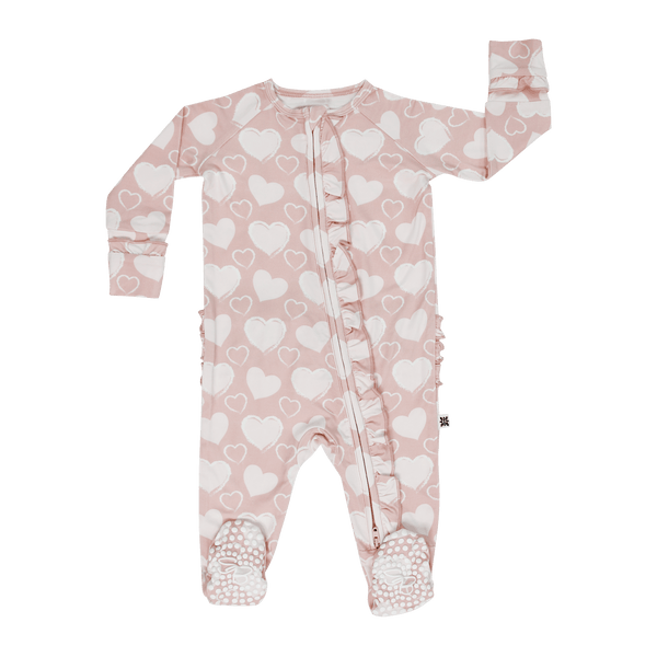 So Much Love Ruffle Footie