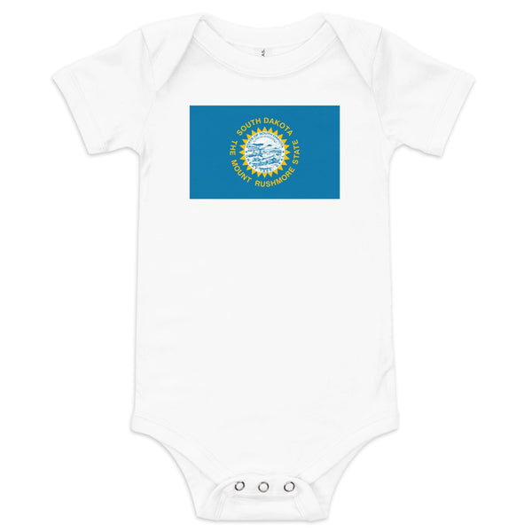 South Dakota Flag Baby Onesie
