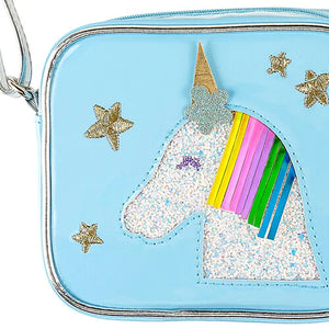 Unicorn Purse blue