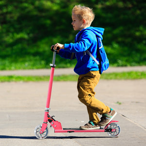 Folding Aluminum Kids Kick Scooter with LED Lights - Foldable