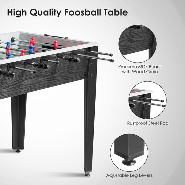 48 Inch Competition Sized Home Recreation Wooden Foosball Table