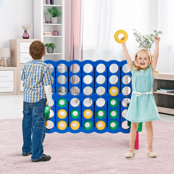 Jumbo 4-to-Score Giant Game Set with 42 Jumbo Rings and Quick-Release Slider